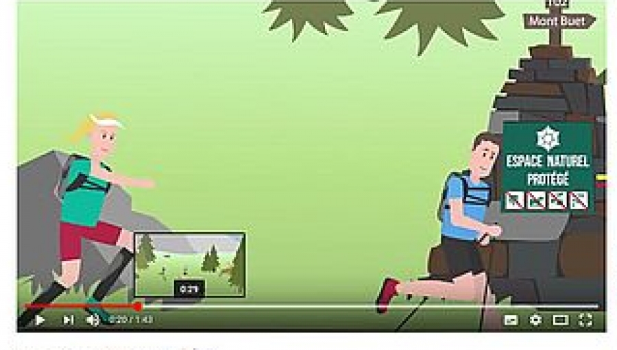 8 videos to raise awareness on outdoors sports activities jointly developed by the French Regional Natural Parks of Auvergne- Rhônes Alpes (France)