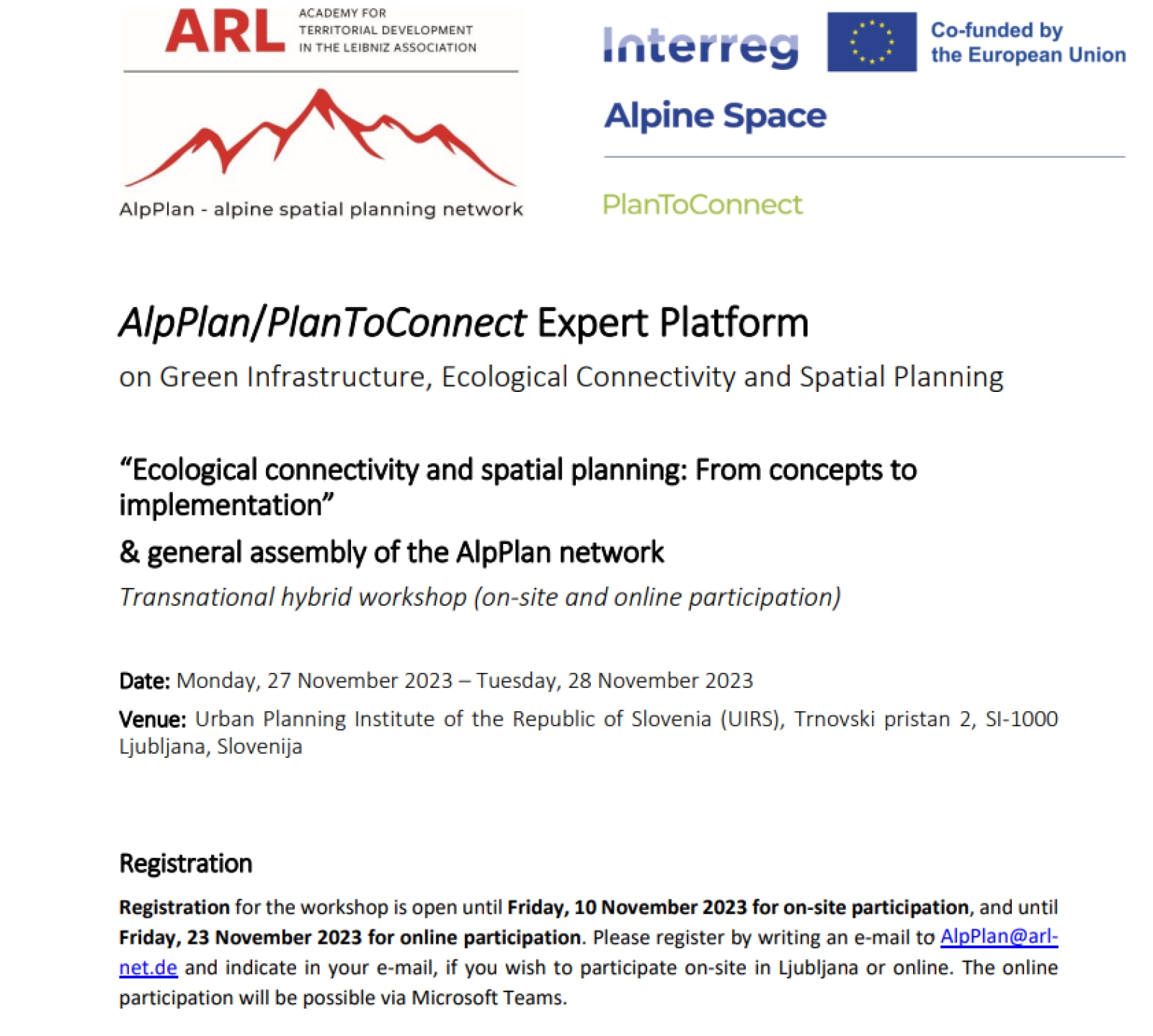 AlpPlan/PlanToConnect Expert Platform
